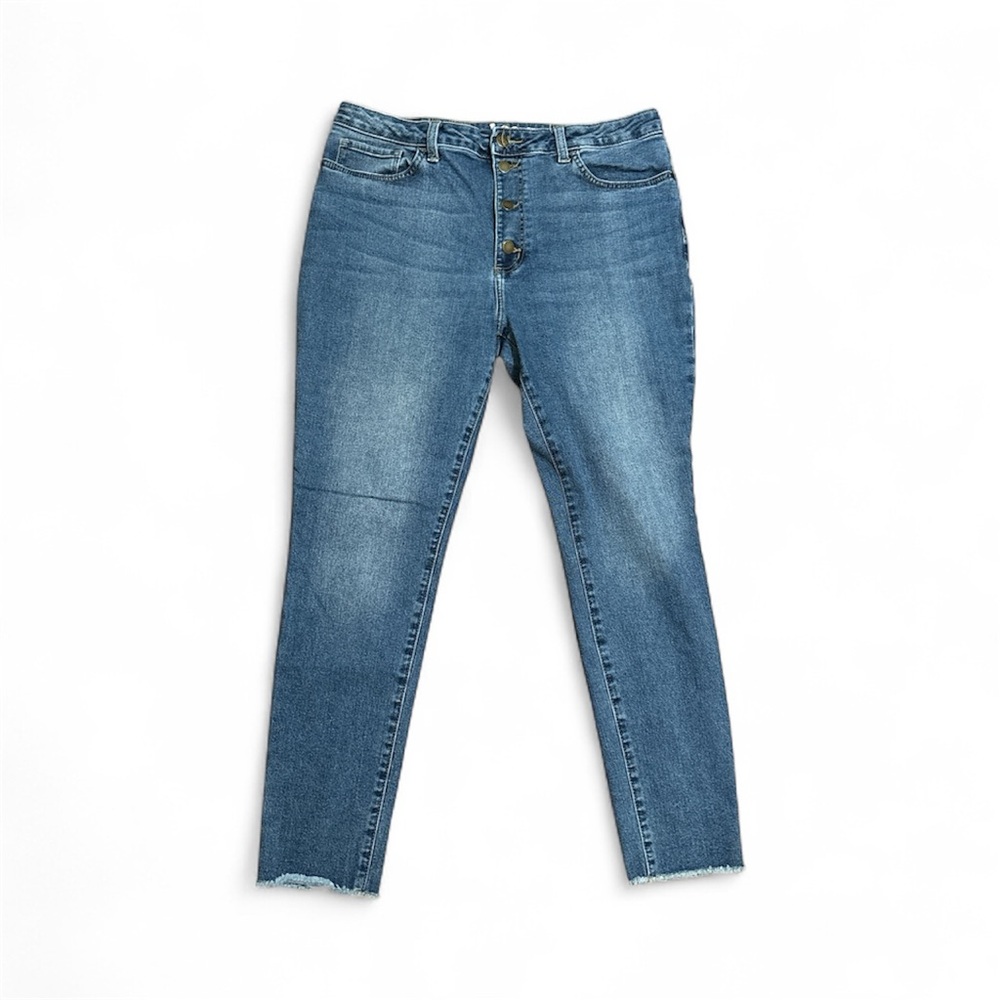 Lee Heritage High Rise Button Fly Skinny Ankle Jean 18M